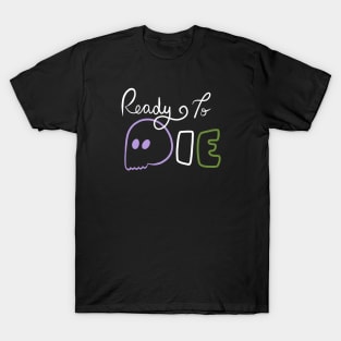 Ready To Die Emo Skull (Genderqueer Colors) T-Shirt